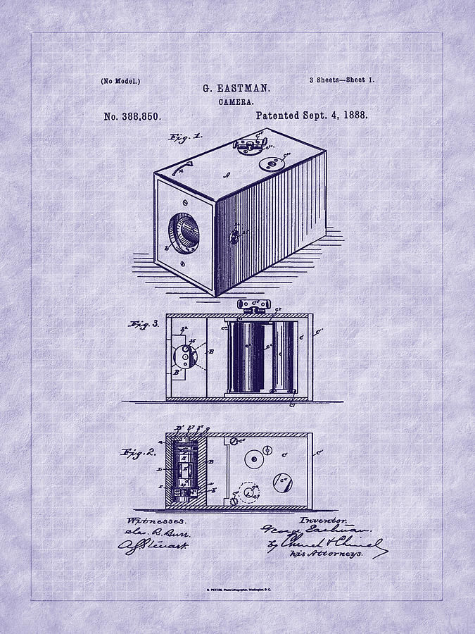 Eastmans 1888 Camera Patent Art Photograph by Barry Jones