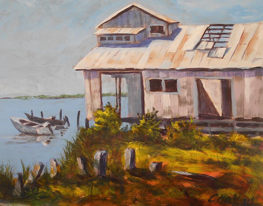 Eastpoint Oyster House Painting by Michael Cook
