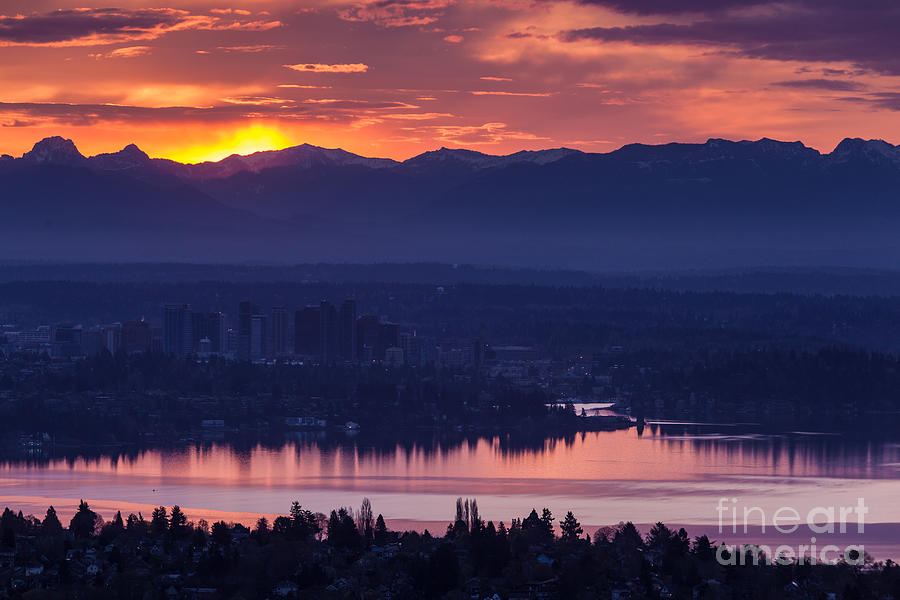 Seattle Photograph - Eastside Awakening by Mike Reid