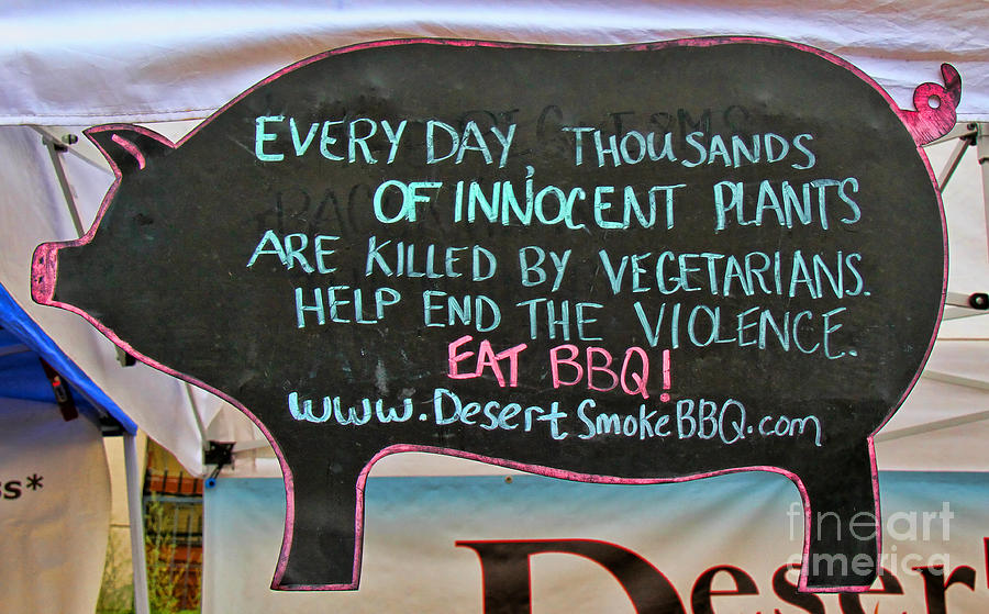 Eat BBQ by Diana Sainz Photograph by Diana Raquel Sainz