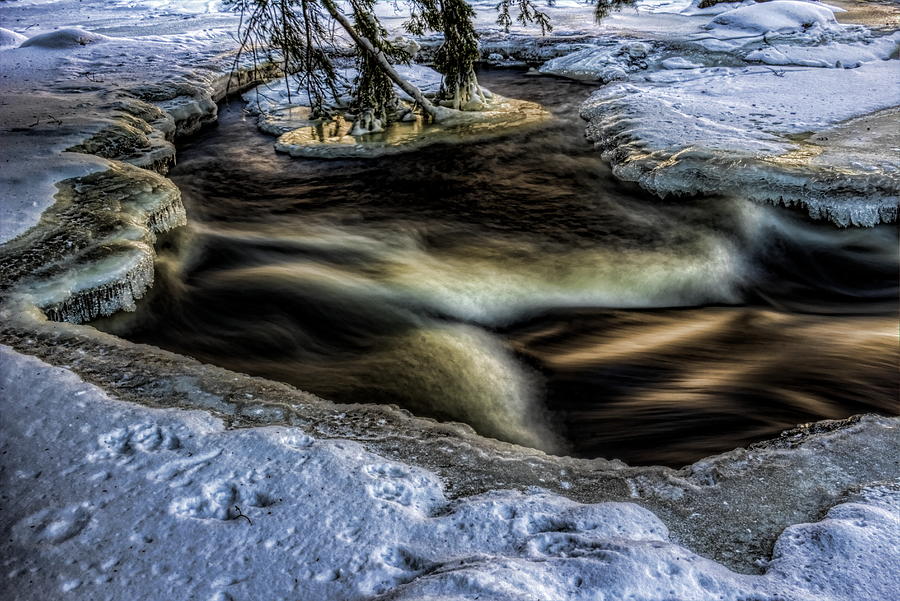 Eau Claire Dells Snow and Ice Photograph by Dale Kauzlaric