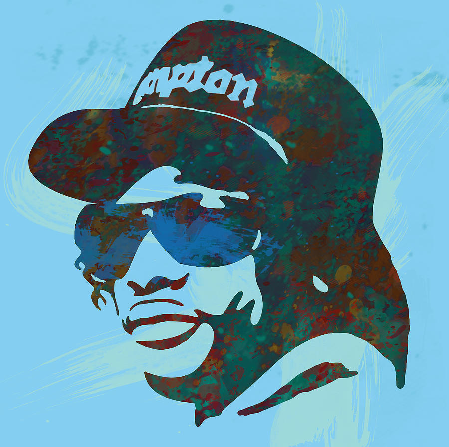 Portrait Drawing - Eazy-E pop  stylised art sketch poster by Kim Wang