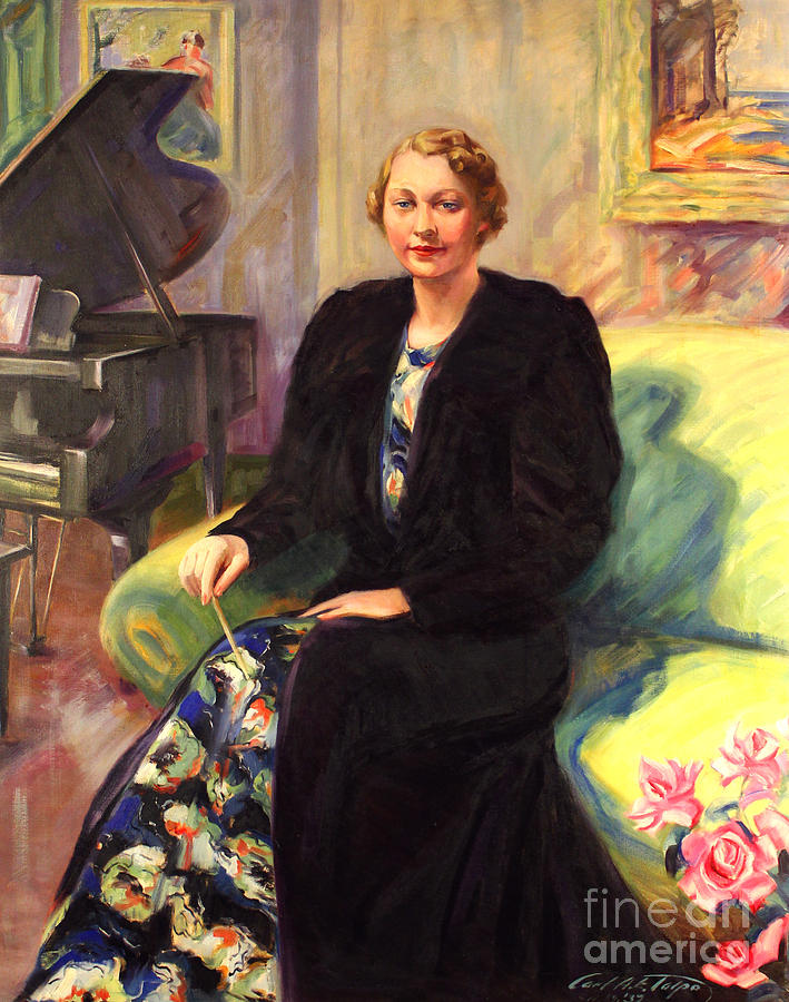 Ebba Sundstrom - -Maestro 1937 Painting by Art By Tolpo Collection