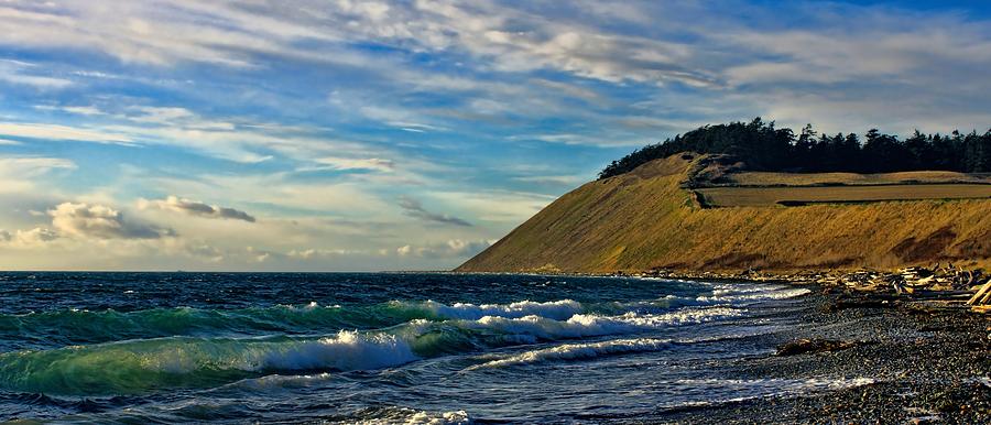 Landscape Photograph - Ebeys Waves by Rick Lawler