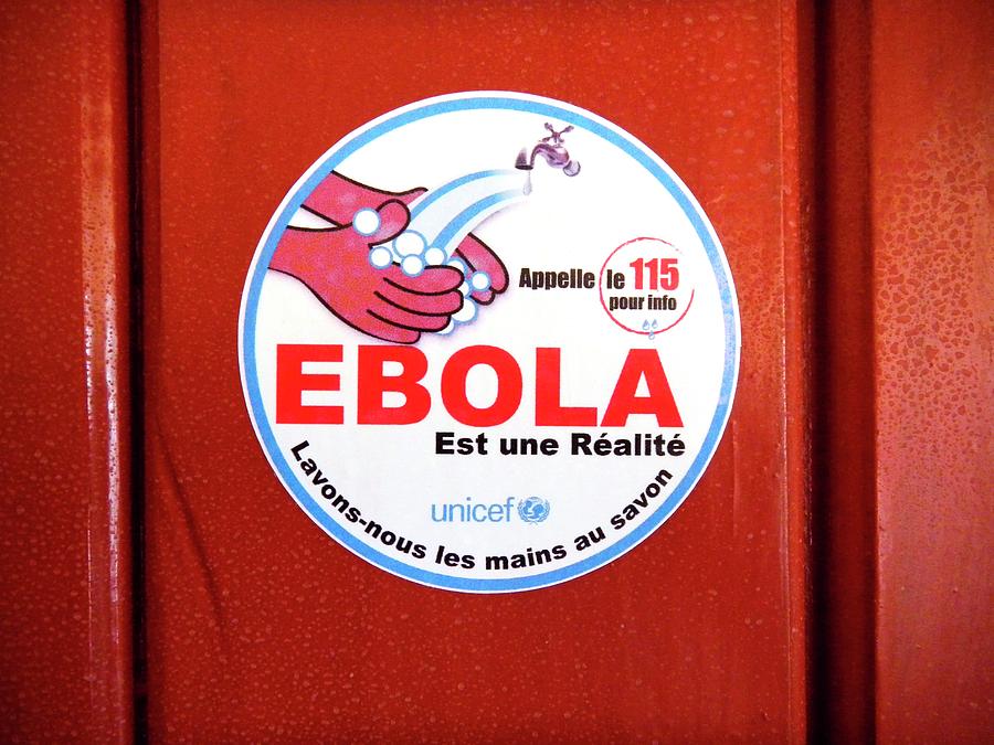 Sign Photograph - Ebola Hygiene Information Sign by Dr. Heidi Soeters/cdc