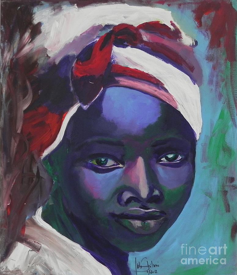 Ebony Women Painting by Jolanta Shiloni