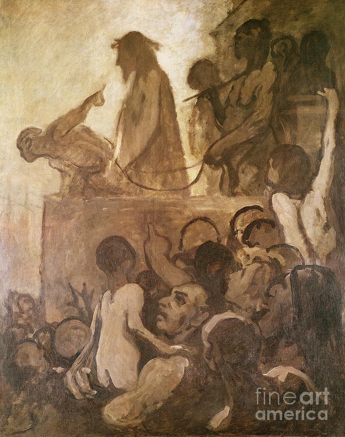Ecce Homo Painting by Honore Daumier