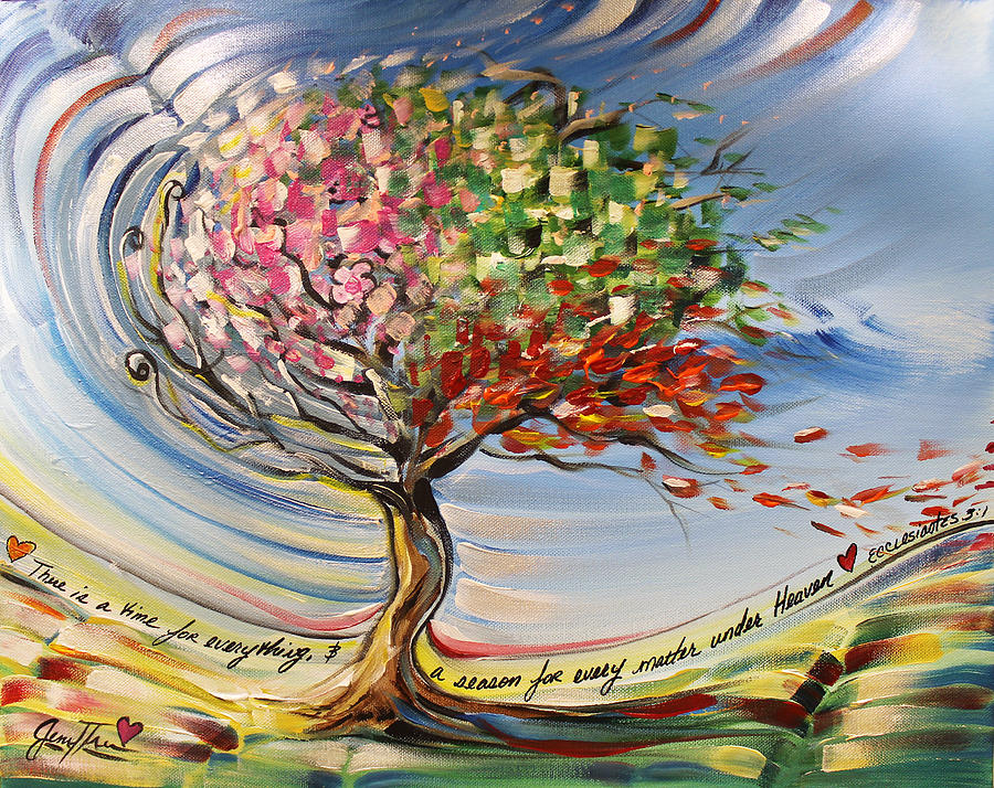 Fall Painting - Ecclesiastes Tree by Jennifer Treece