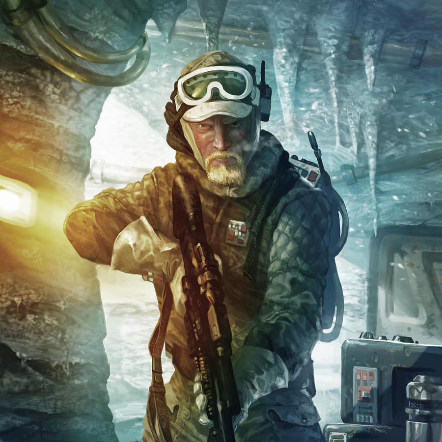 Star Wars Digital Art - Echo Base Trooper by Ryan Barger