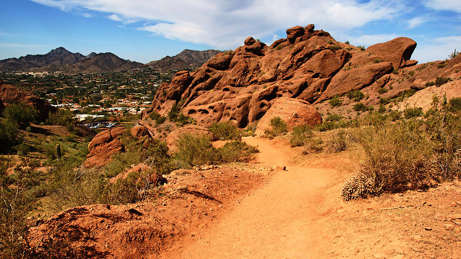 Echo Canyon Trail up Camelback Photograph by Daniel Woodrum