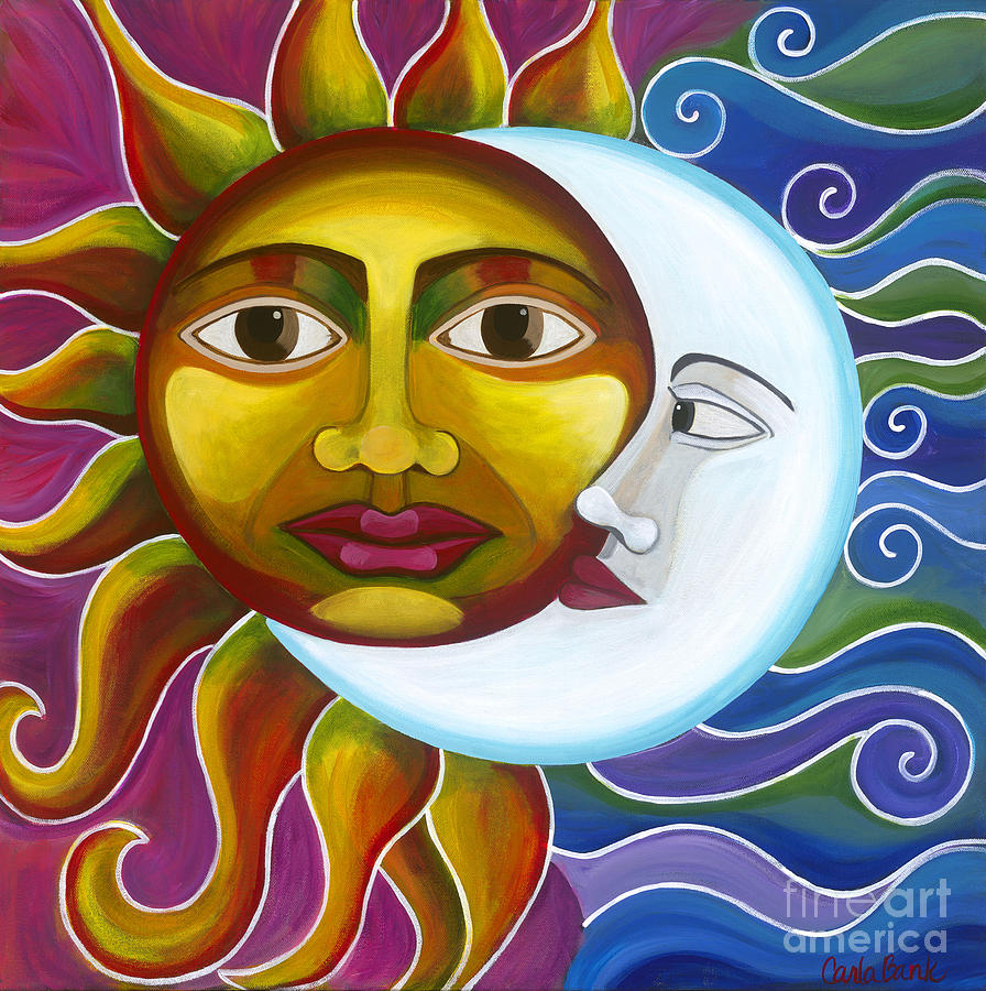 Eclipse Painting by Carla Bank