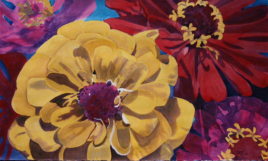 Flower Painting - Eco 12 by Cathy Ehrler