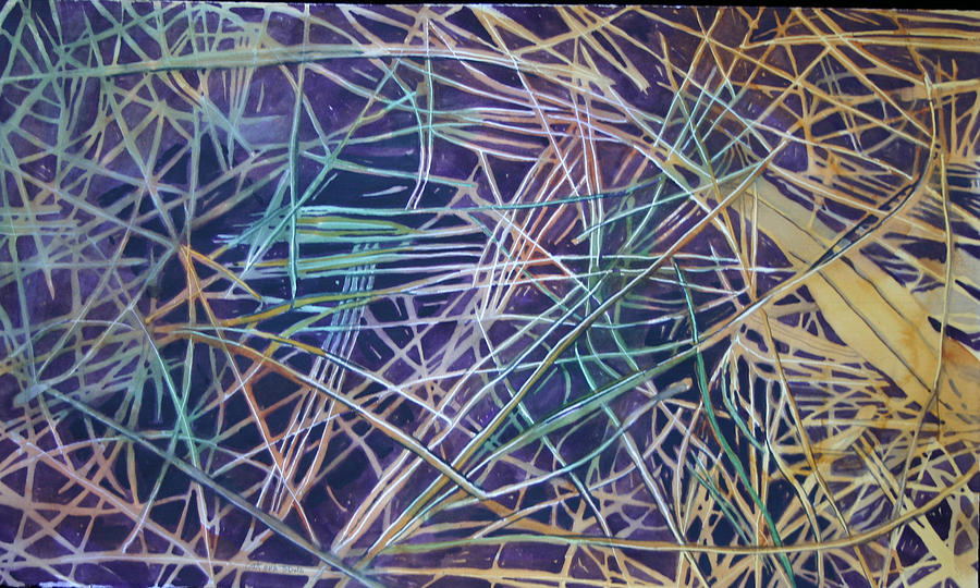 Grass Painting - Eco 15 by Cathy Ehrler