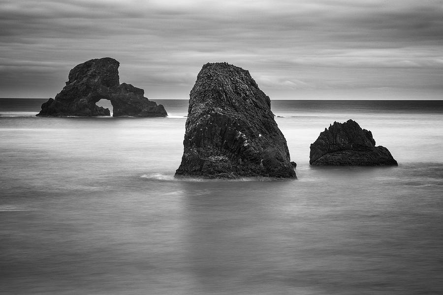 Ecola State Park Photograph - Ecola Rocks by Brian Bonham Ecola State Park Photograph - Ecola Rocks by Brian Bonham