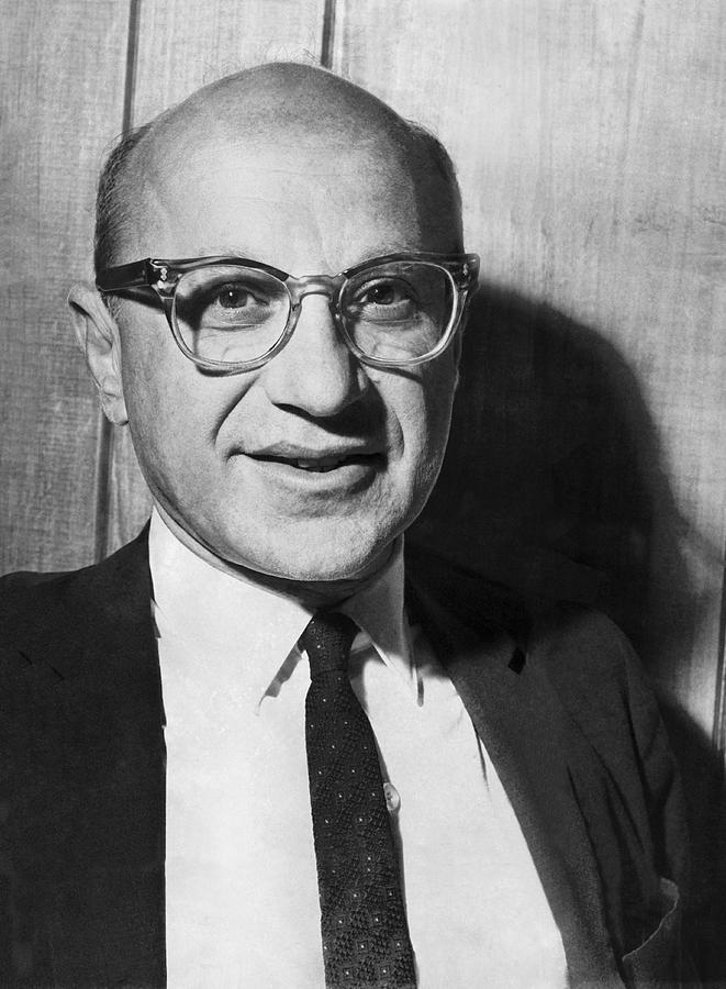 San Francisco Photograph - Economist Milton Friedman by Underwood Archives