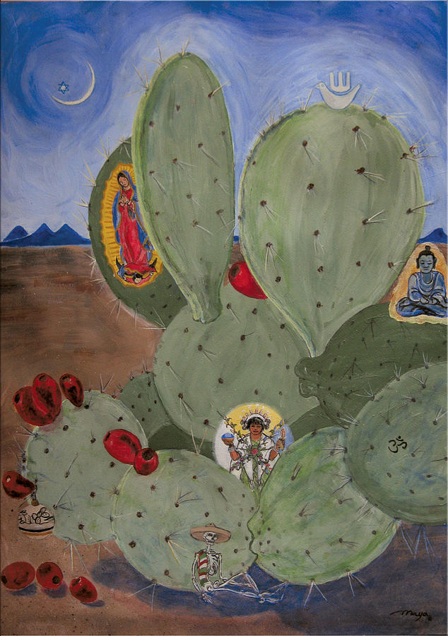 Ecumenical Cactus Painting by Illusions Maya Ecumenical Cactus Painting by Illusions Maya