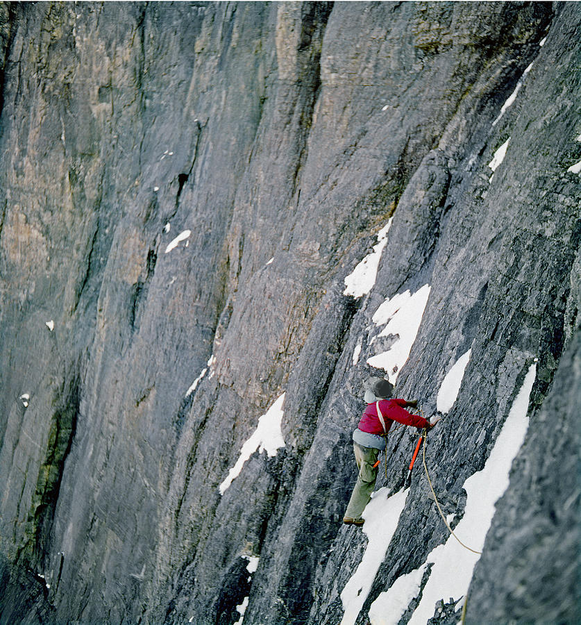 T-103807-Ed Cooper on Unclimbed Face Photograph by Ed  Cooper Photography