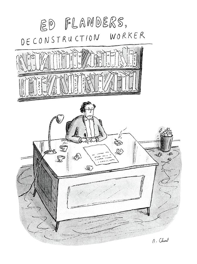 Ed Flanders Drawing by Roz Chast
