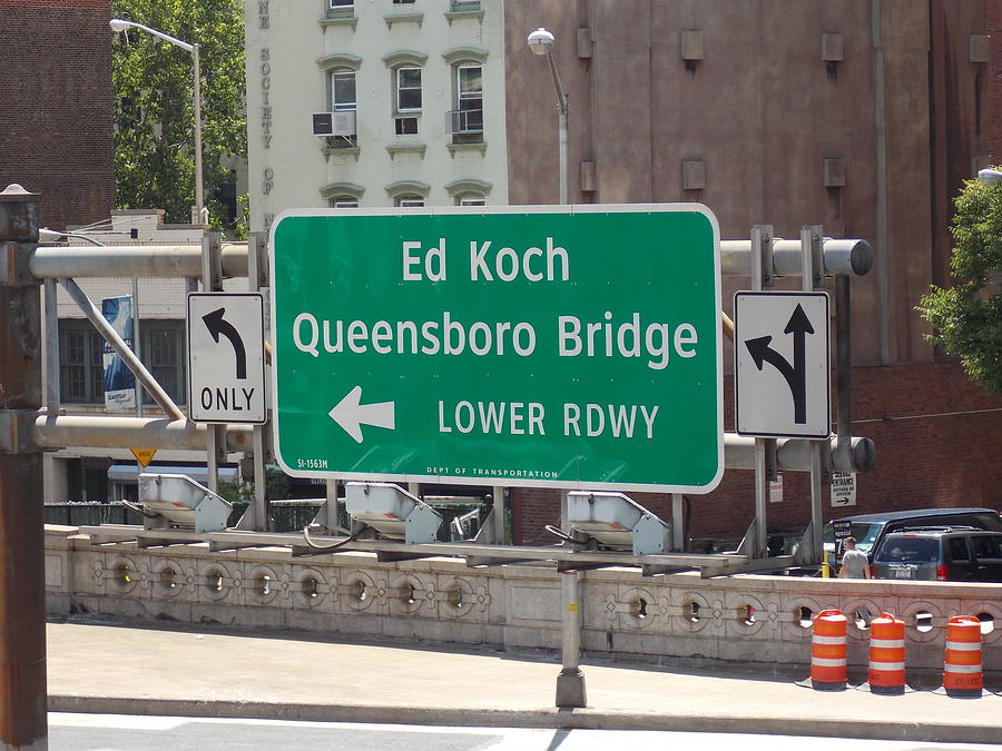 Ed Koch Sign Photograph