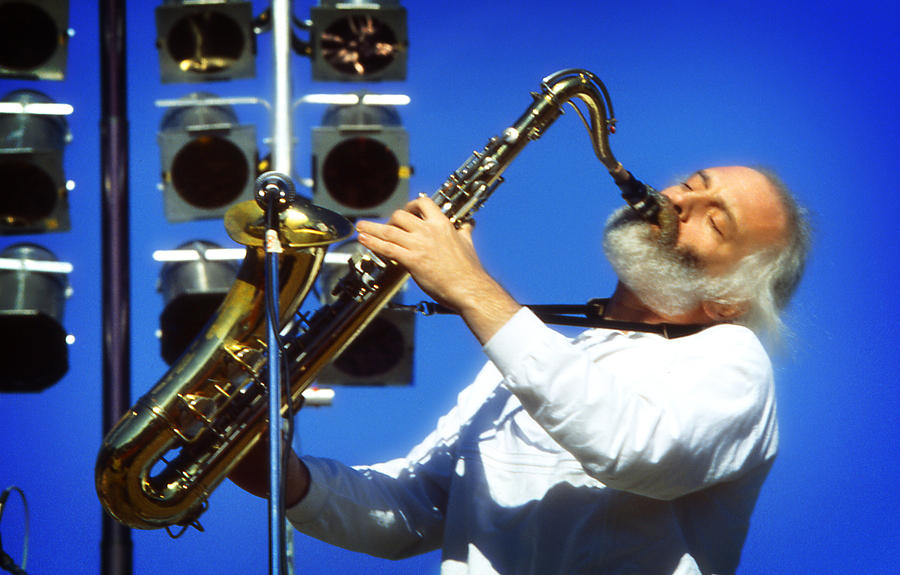Music Photograph - Eddie on Sax by Mike Martin