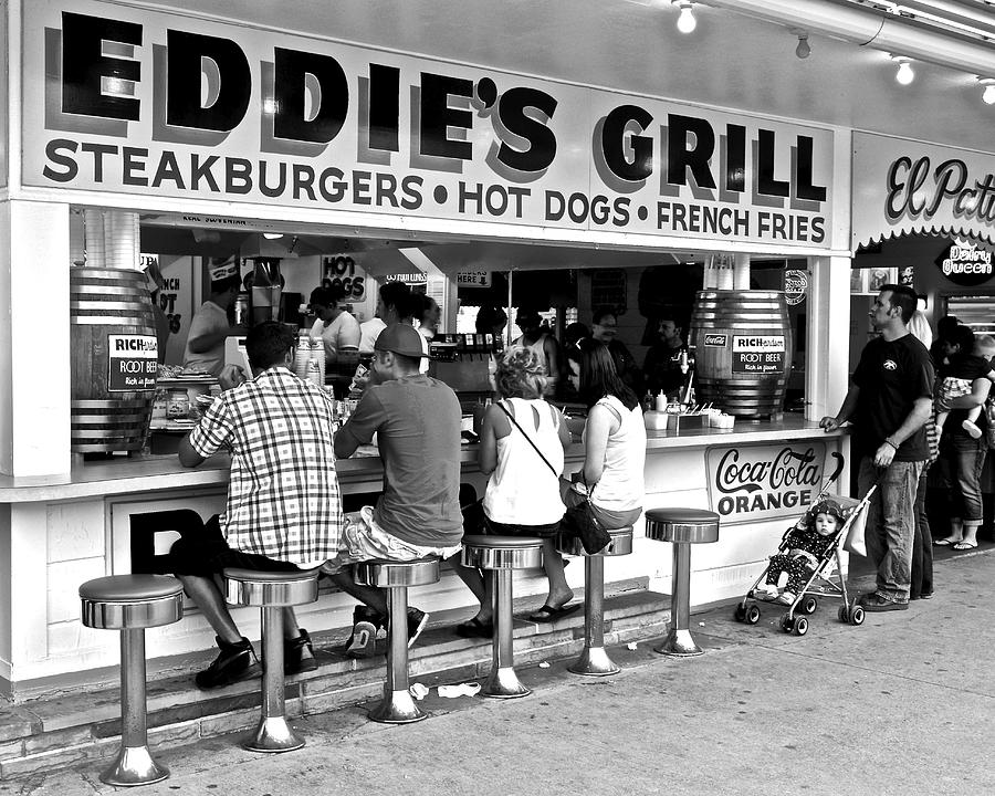 Egg Photograph - Eddies Grill by Frozen in Time Fine Art Photography