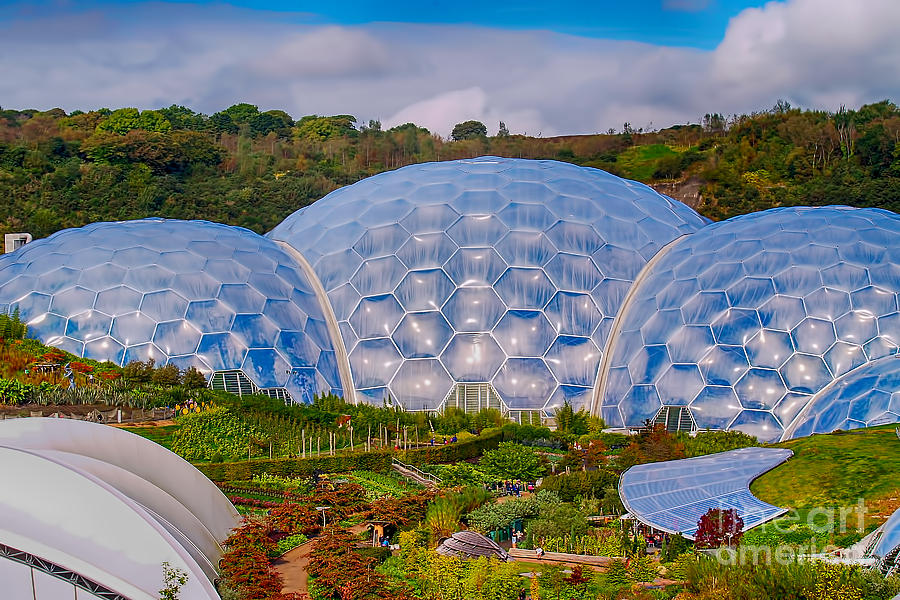 Architecture Photograph - Eden Project Biomes by Chris Thaxter