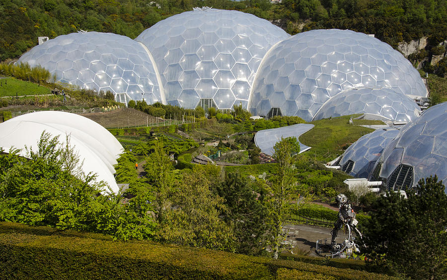 Eden Project Domes Cornwall England Photograph by Alvin Telser