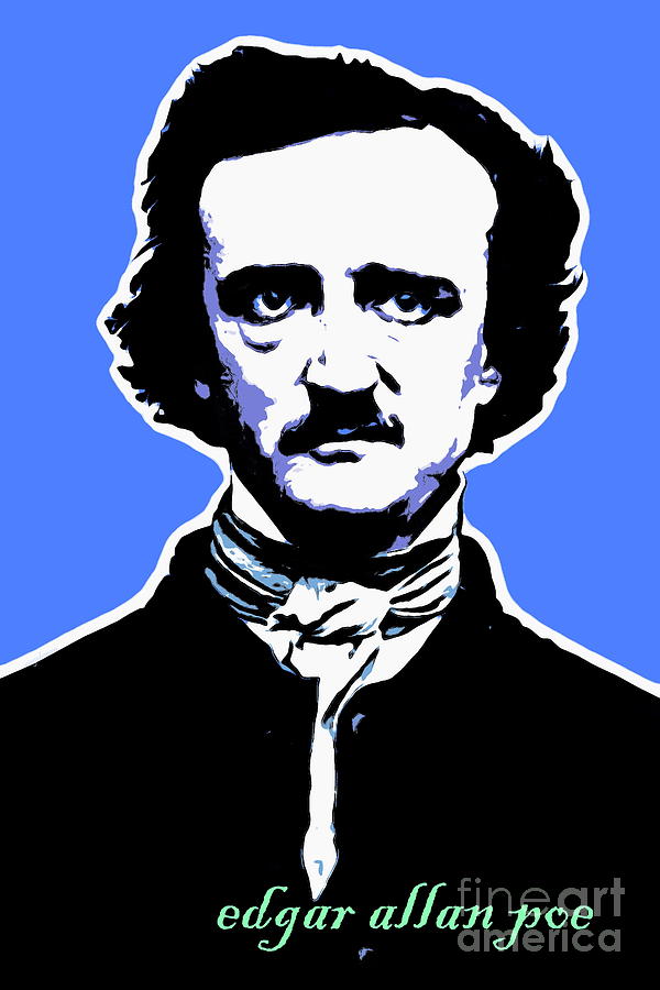 Edgar Allan Poe 20140914poster v1 Photograph by Wingsdomain Art and Photography