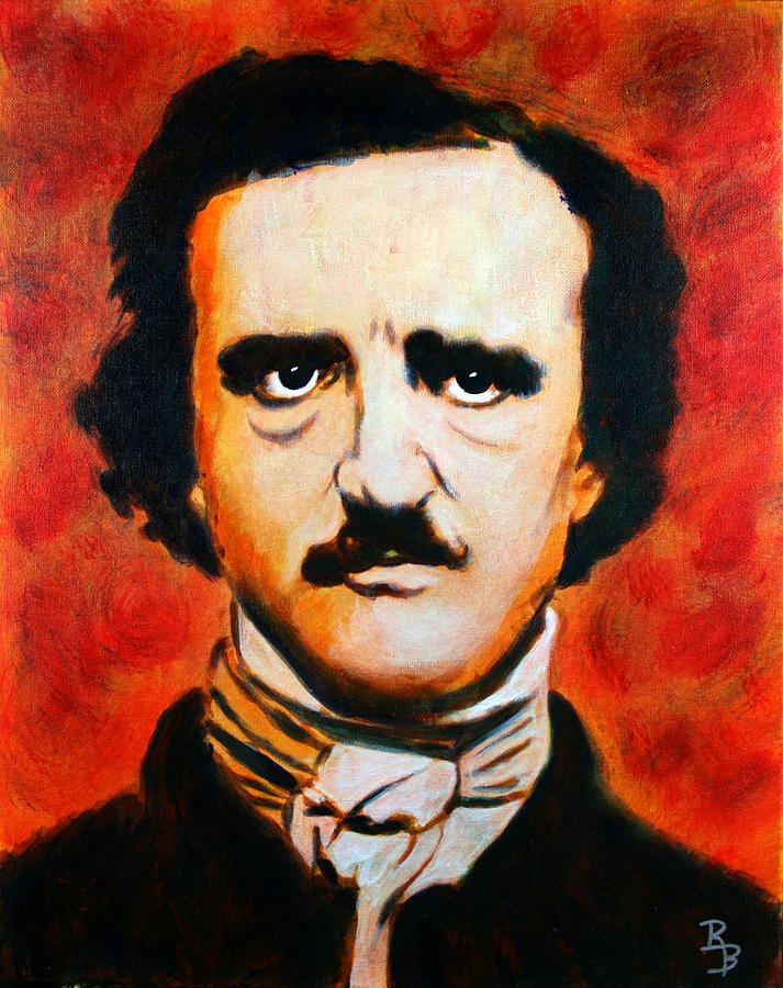 Edgar Allan Poe Painting by Bob Baker - Pixels