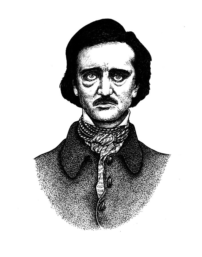 Edgar Allan Poe Drawing by Gonzalo Royo - Pixels