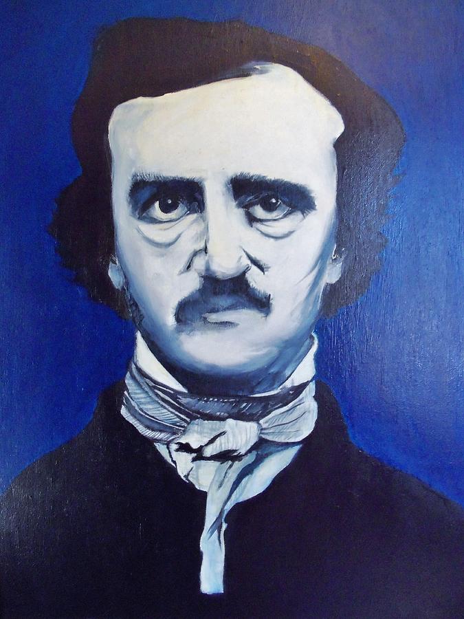 Portrait Painting - Edgar Allan Poe by Holly Gibert