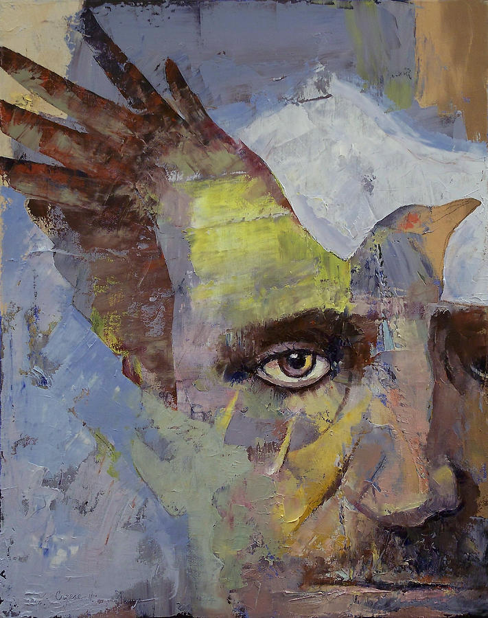 Poe Painting by Michael Creese