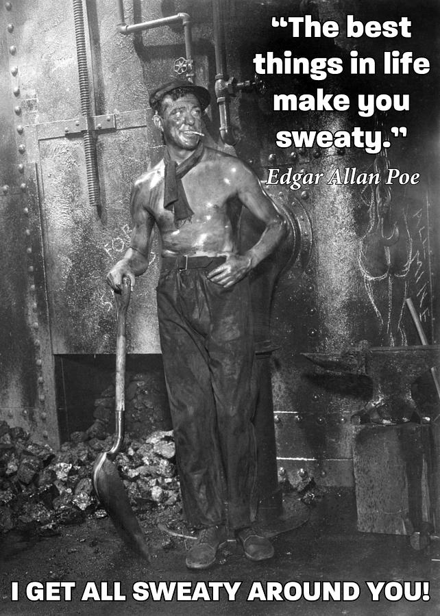 Edgar Allan Poe Quote Greeting Card Photograph by Communique Cards