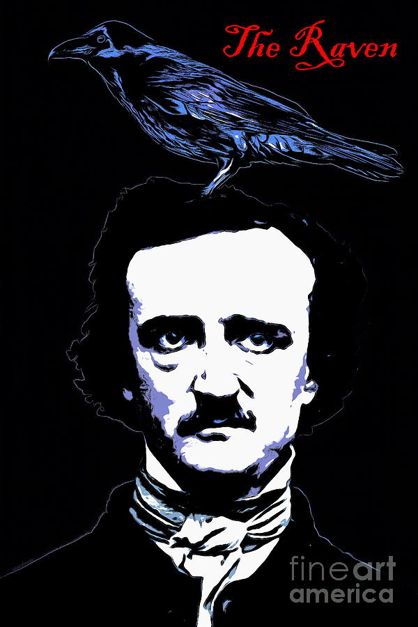 Edgar Allan Poe The Raven 20140914poster Photograph by Wingsdomain Art and Photography