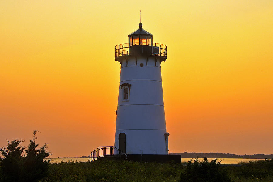 Lighthouse Photograph - Edgartown Light by Dan Myers