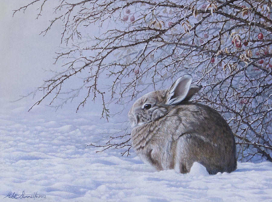 Winter Painting - Edge of the Briars by Mike Stinnett