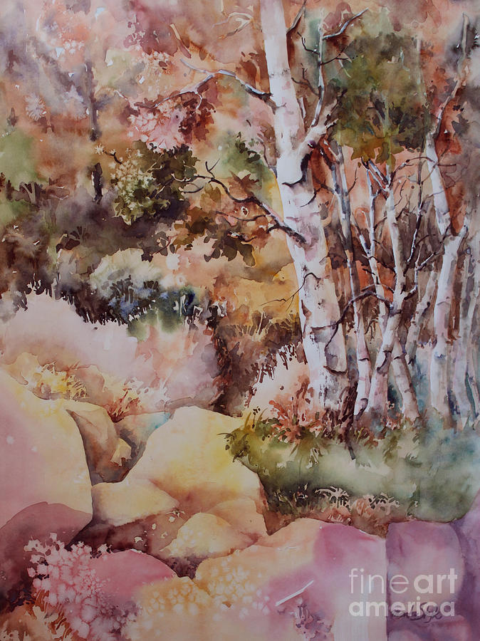 Edge of the Forest Painting by Marta Styk