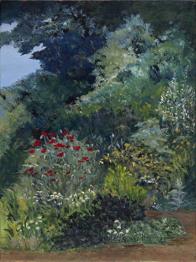 Edge of the Garden Painting by Sandra Norris - Fine Art America