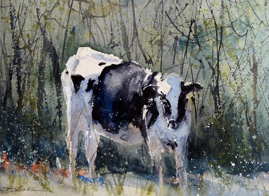 Edge of the Pasture Painting by Sandra Strohschein