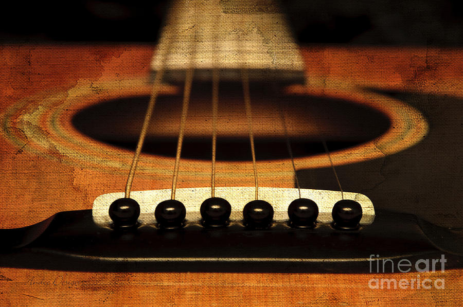 Edgy Abstract Eclectic Guitar 10 Photograph by Andee Design