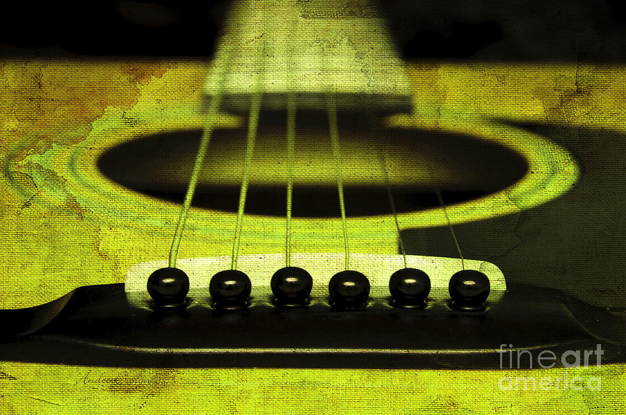 Edgy Abstract Eclectic Guitar 13 Photograph by Andee Design