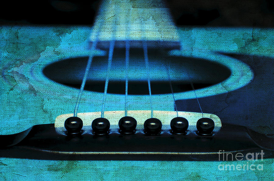 Edgy Abstract Eclectic Guitar 16 Photograph by Andee Design