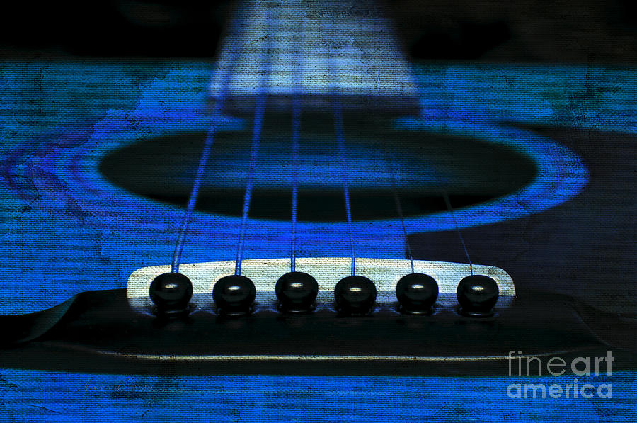 Edgy Abstract Eclectic Guitar 18 Photograph by Andee Design