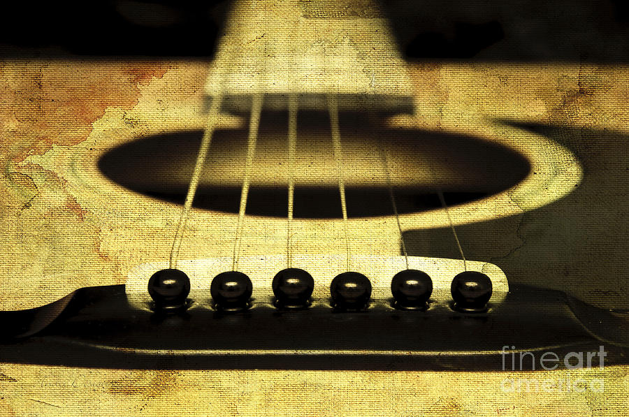 Edgy Abstract Eclectic Guitar 19 Photograph by Andee Design