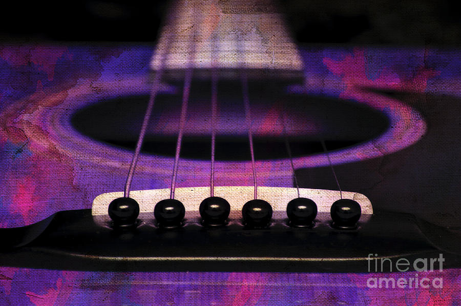Edgy Abstract Eclectic Guitar 27 Photograph by Andee Design