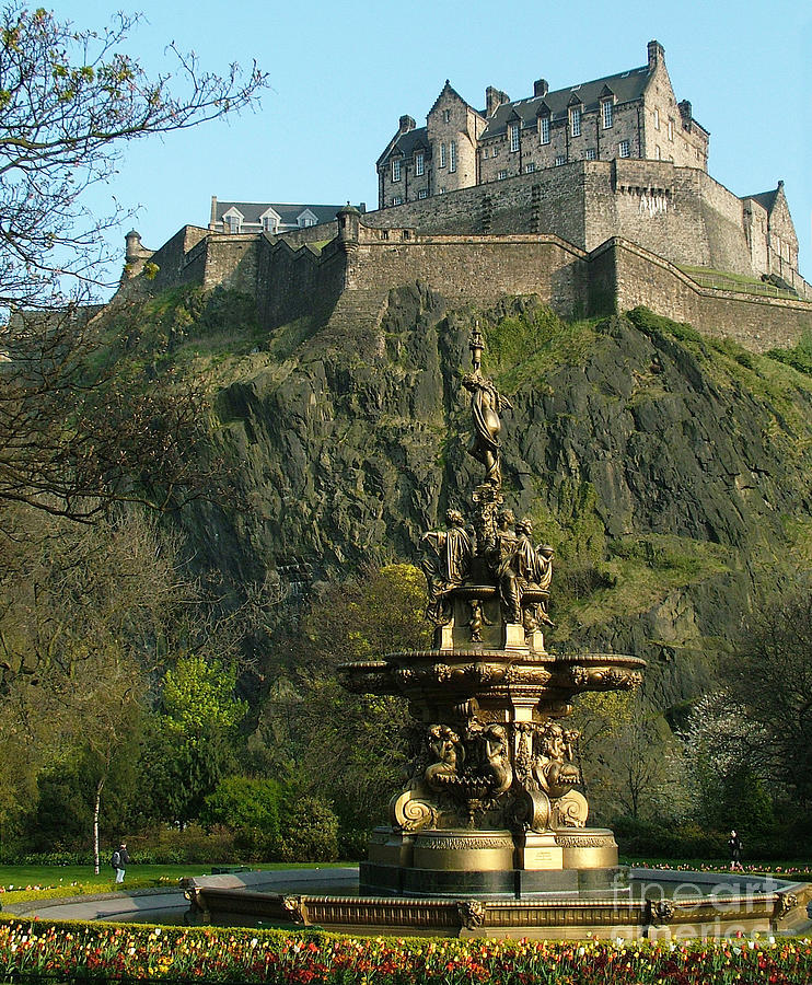 Edinburgh Castle - Ross Fountain Photograph by Phil Banks