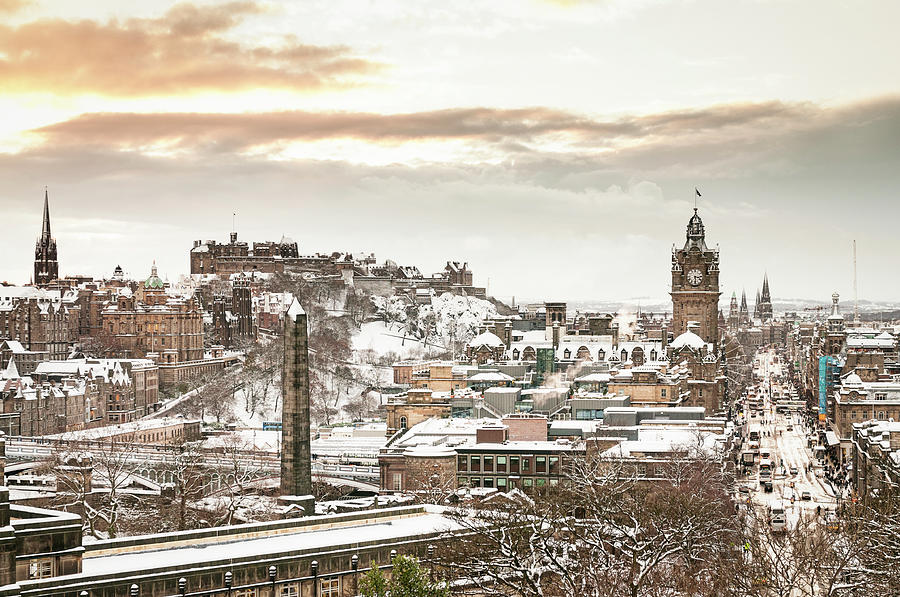 Edinburgh In Winter Photograph by Georgeclerk