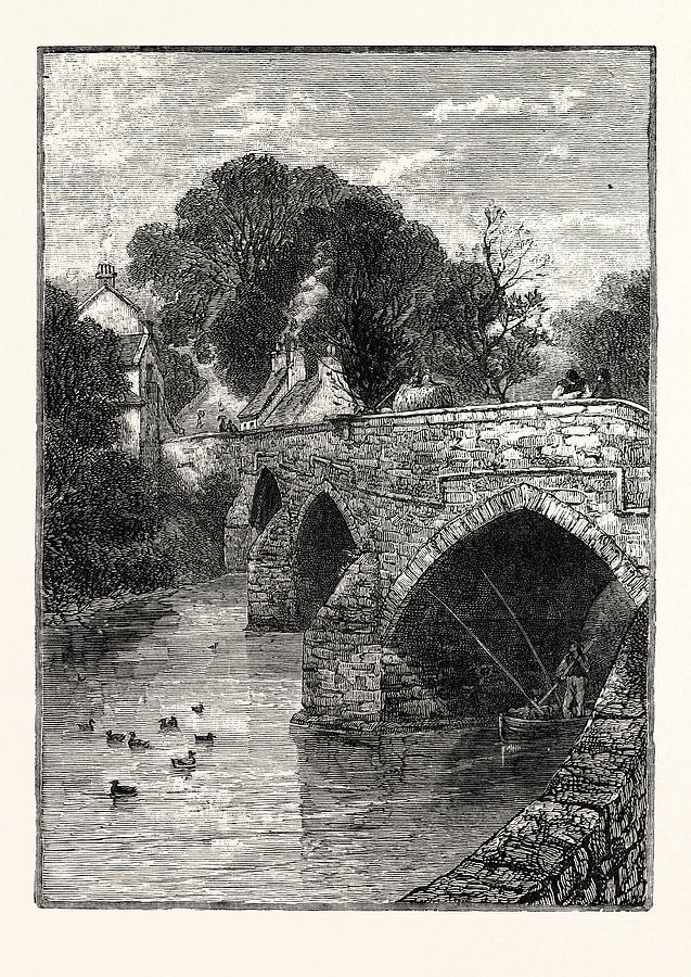 Edinburgh Old Cramond Brig Drawing by English School - Fine Art America