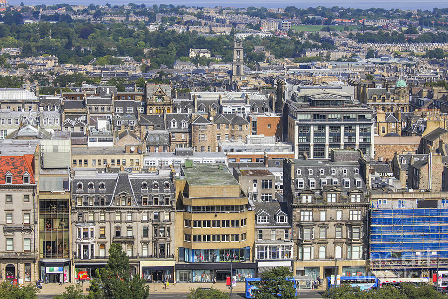 View on Edinburgh in Scotland Photograph by Patricia Hofmeester
