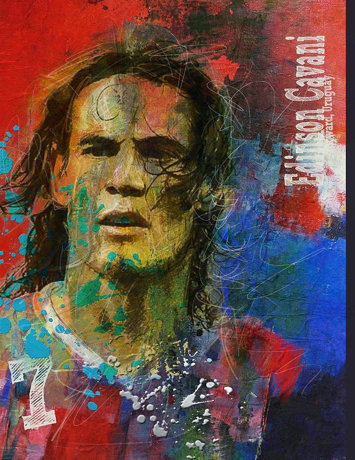 Edinson Cavani Painting - Edinson Cavani by Corporate Art Task Force Edinson Cavani Painting - Edinson Cavani by Corporate Art Task Force